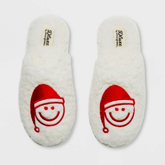 dearfoams | Shoes | Nwt Dluxe By Dearfoams Womens Happy Face Slide Slippers  Size M 78 | Poshmark
